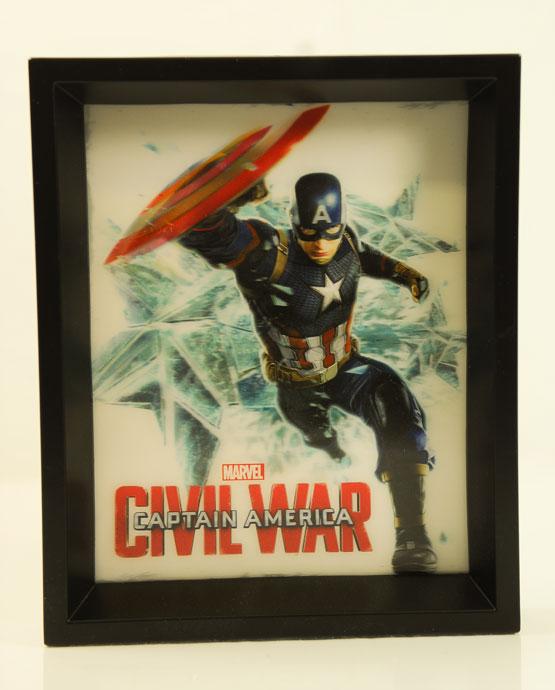 Marvel Holographic Captain America Civil War Shadowbox image