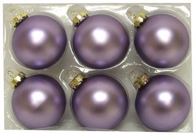 Color Works© Lavender Ornament Set - Set of Six image