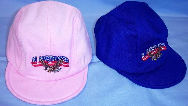"USA"  Embroidered  Baseball  Caps  - For Babies