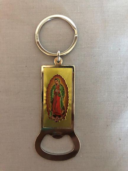 Guadalupe Metal Key Chain & Bottle Opener Combo image