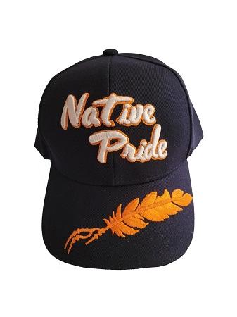 * Feather Digitally Embroidered Native Pride Baseball Cap - Navy (Capnp513N) image