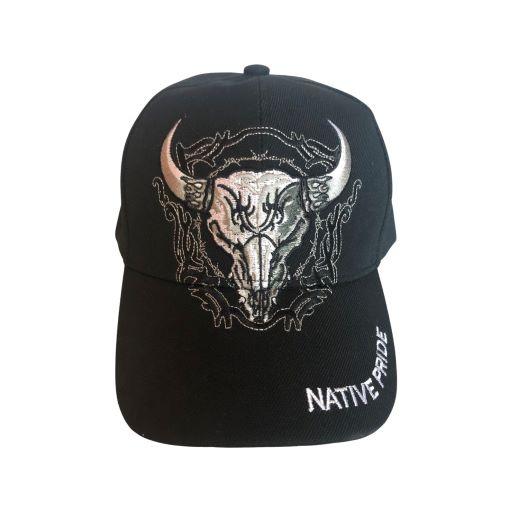 *  Bullhead  Native Pride Embroidered Baseball Cap - Black Color (Capnp527b) image