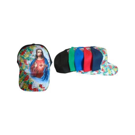 Jesus Christ Screen Printed Baseball Caps - Mixed Colors image