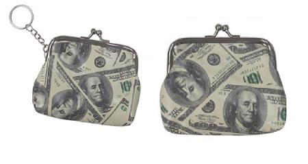Coin Purse Bag  100's Money Keychain