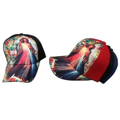Jesus Christ Catholic Mexican Style  Screen Printed Baseball Caps image