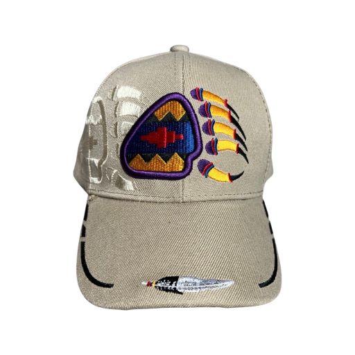 Native Pride  Embroidered Baseball Caps  - Khaki Color image