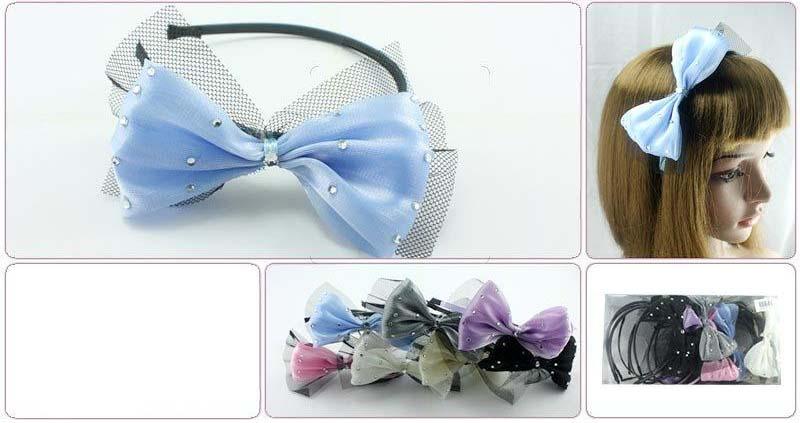 Hair Accessories - Girls Hair Bows With Rhinestones image