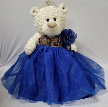 Quiceanera Terry Bear Size: 20"  Color: Royal Blue image