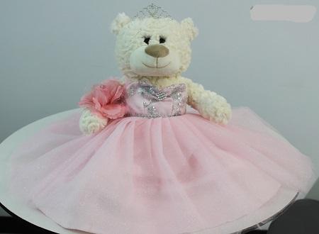 Quiceanera Terry Bear Size: 20"  Color: Pink image