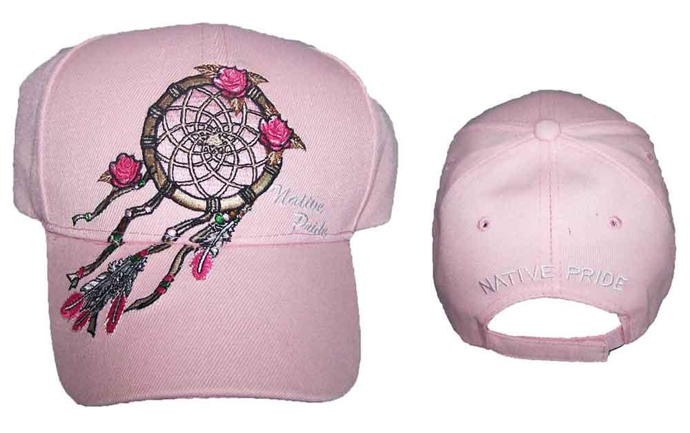 *  Dream Catcher & Roses Native Pride  Embroid  Baseball Cap - Pink (Capnp662p) image