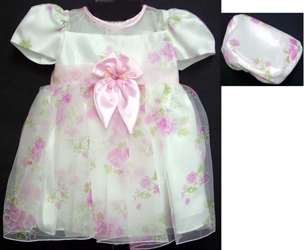 Girls Fancy Dress With Hat.  Sizes: 2T - 4T