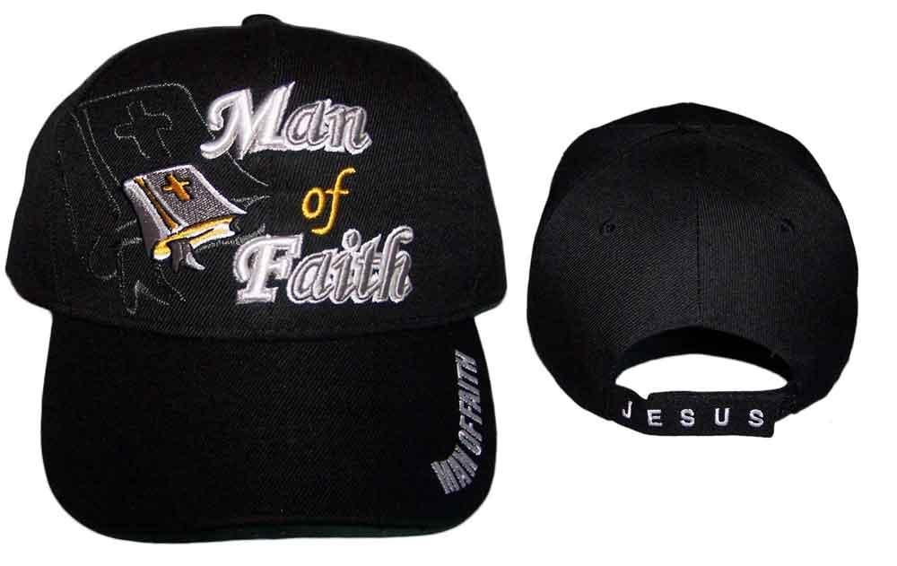 Man of Faith  Christian & Catholic Baseball Caps Embroidered image