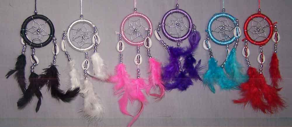 Native Pride  Tribal Handmade  Dream Catchers - Diameter 2"