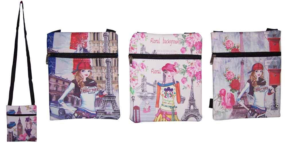 Cross Body Bags Hand Bags Messenger Bags - Eiffel Tower Paris