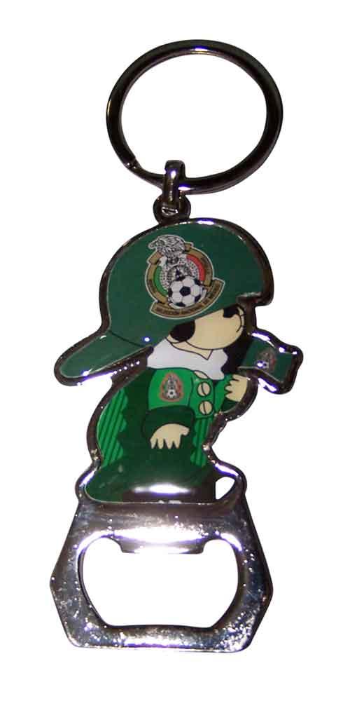 Mexican Soccer Key Chain Bottle Opener image