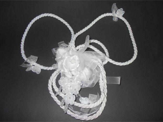 Hand-Made Wedding Lassos - Lazos De Boda  - White Color image