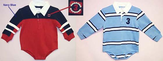 Boys Long  Sleeves  Playwear  -  Sizes: 12-24 Mos.