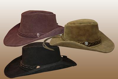 Outback Hat Leather & Suede  image