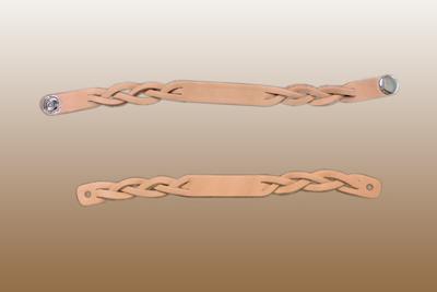 Name Braid Leather Bracelet (Pre-Braided) ½" W