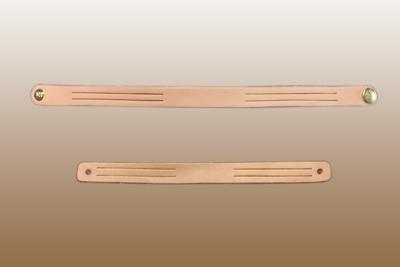 Name Braid Leather Bracelet (Unbraided) ½" W