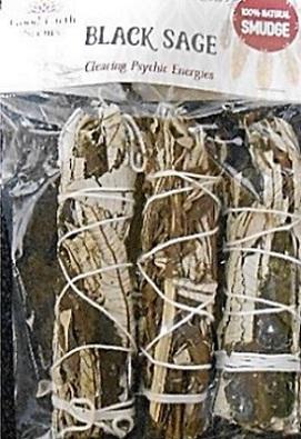 Black Sage 3pc Pre-Pack smudge wands image
