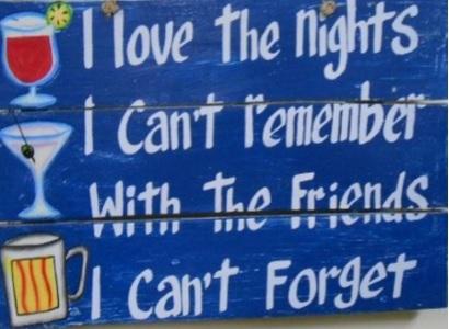 Love the Nights Plank Sign