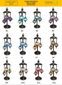 Mosaic lamps tiered image