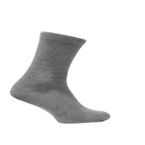 Stealth Socks | Size 9-11 | Diabetic Crew Cushioned Socks | Gray | Case of 15 Dozens (180 Pairs, 3 Pairs Per Pack)