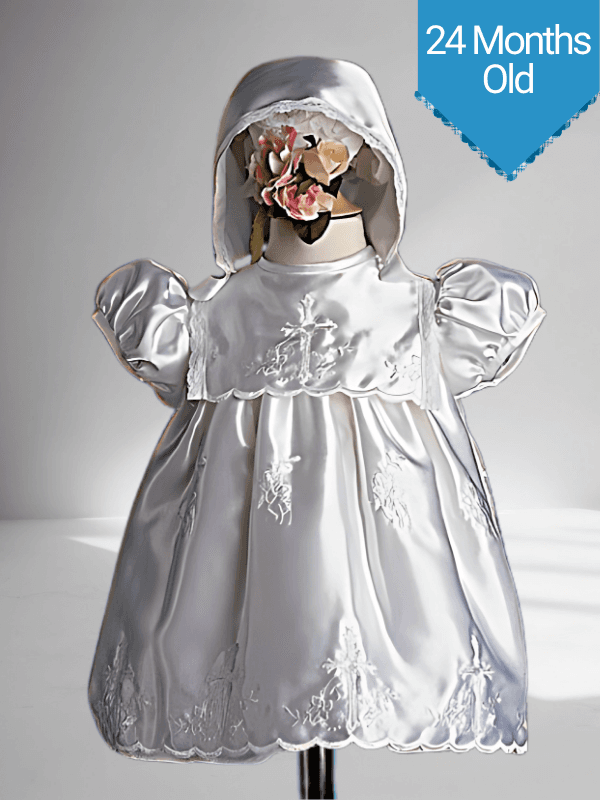 Girls Christening Gown - Girls Short Dress Sets (24 Months)
