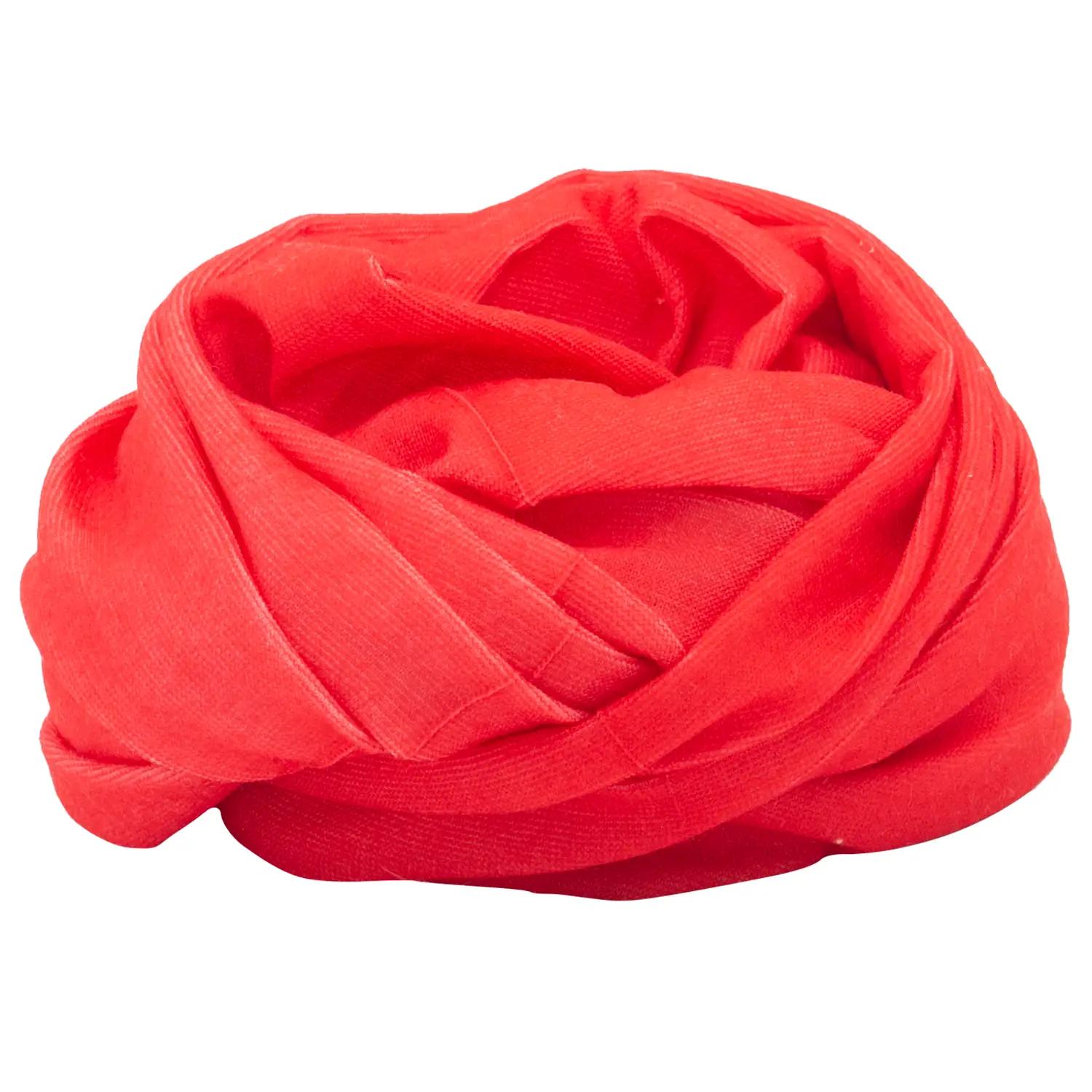 Solid Color Tube Headband - 1 piece, Red