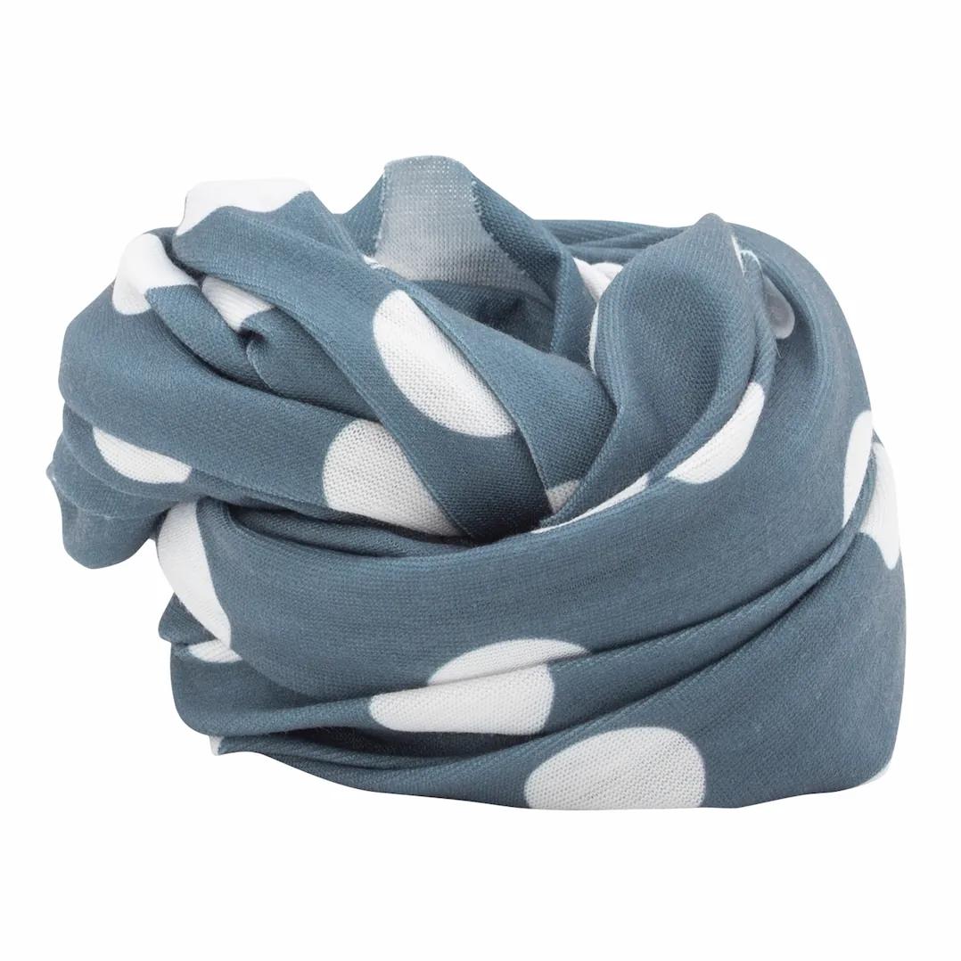 Polka Dot Tube Headband, Neck Gaiter - 1 piece, Dark Grey image