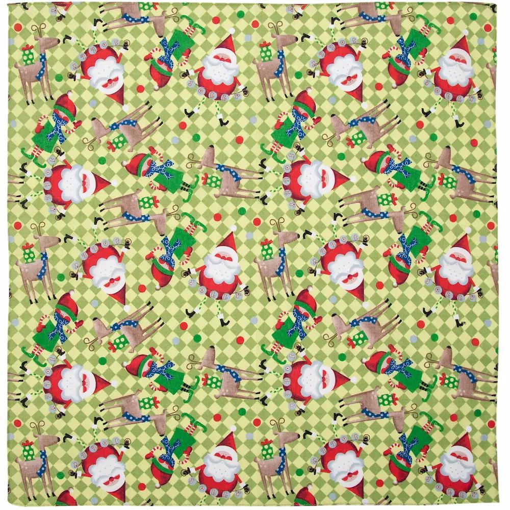 Santa & Elf - Green Bandana - 1 piece image