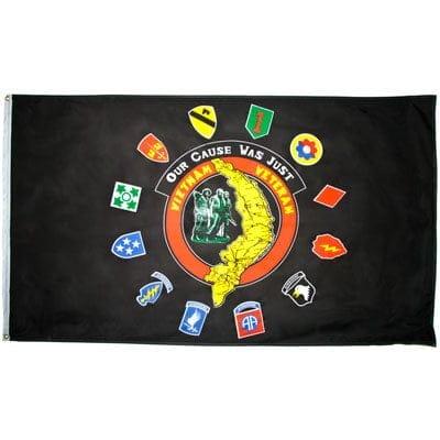 Vietnam Veteran Flag - 3ft x 5ft Polyester - Imported - 1 piece image