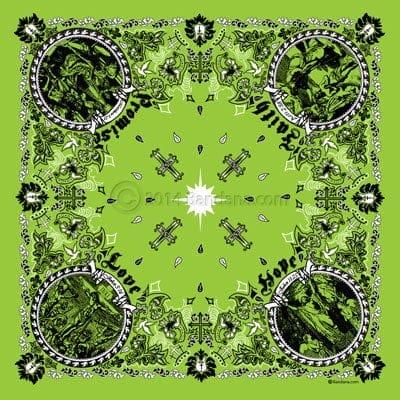 Jesus Christ - Christian Bandana - Lime - 22×22 Inch - 22 Inch x 22 Inch, 600pcs/Case image