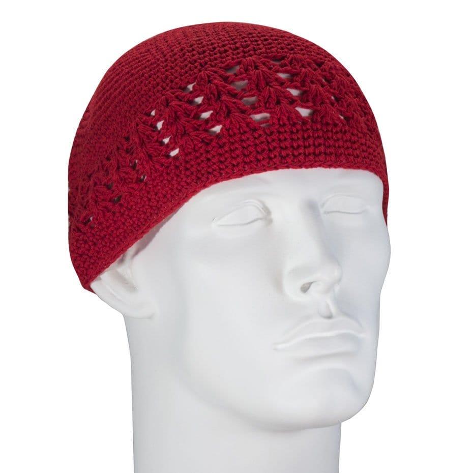 Red Dual Weave Kufi - Dozen Packed image