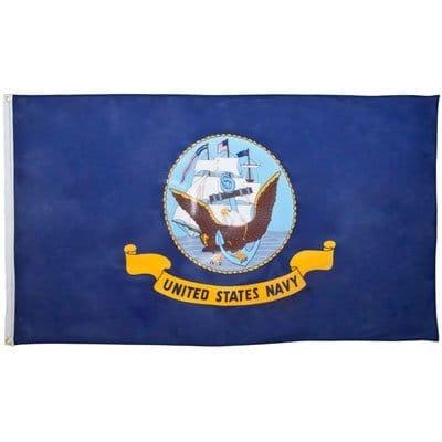 U S Navy Flag - 3ft x 5ft Polyester - Imported image