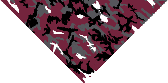 Red Camo Triangle Bandana - 22x30x22 Inch image
