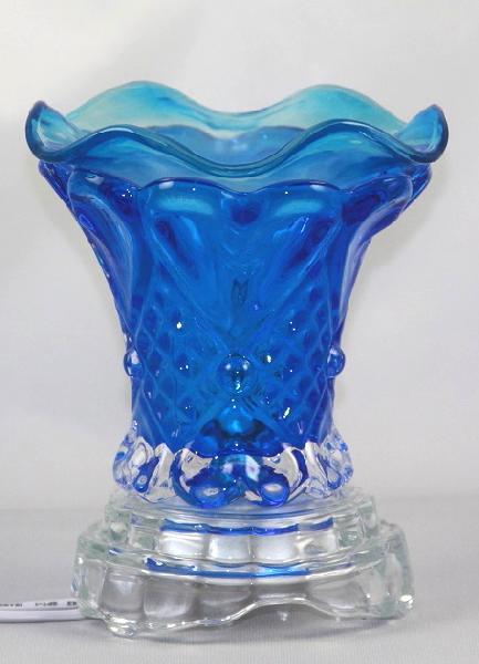 ES-208 Blue Heart Crystal Glass Burner image