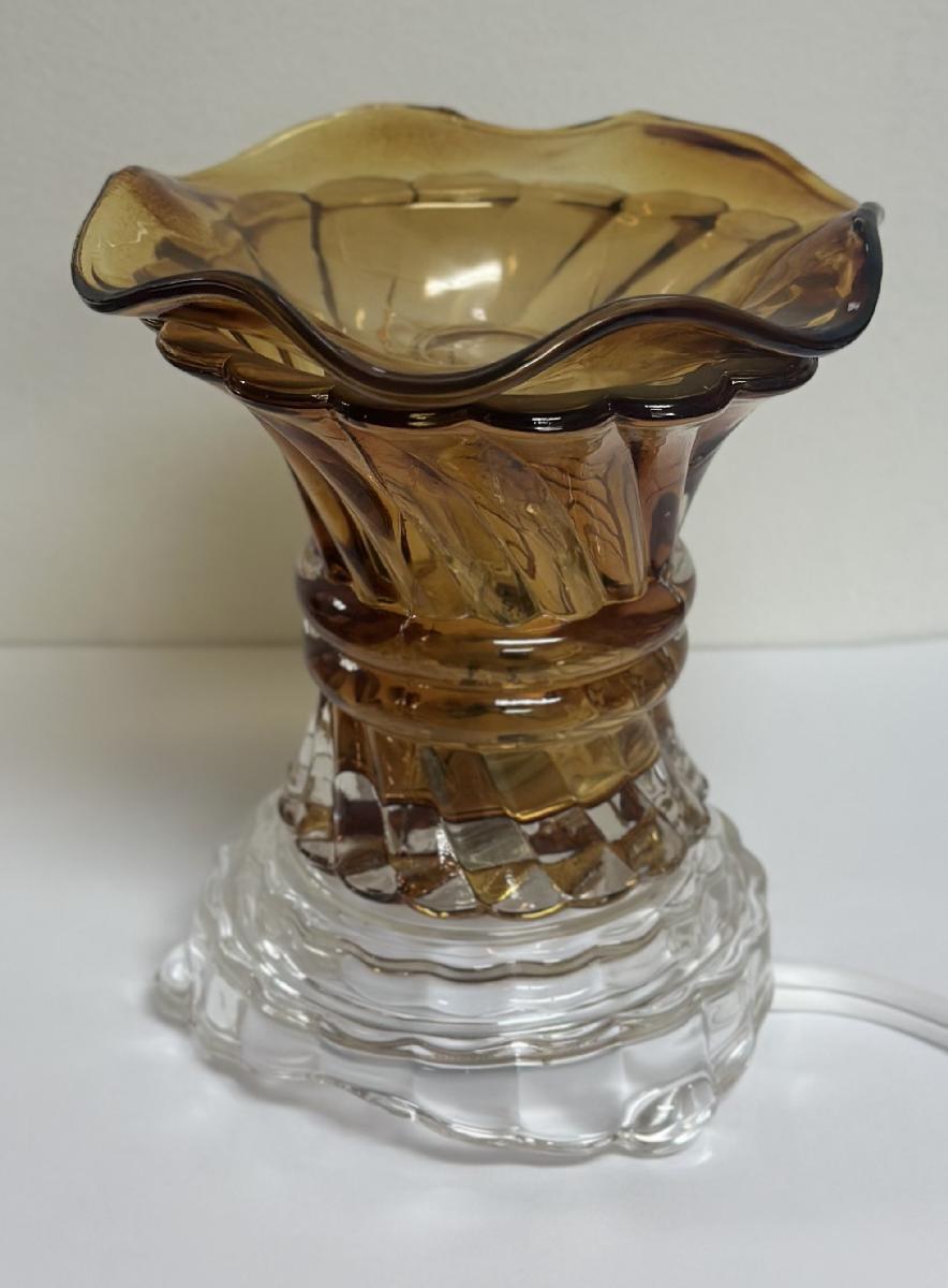 ES-206 Brown Swirl Crystal Glass Burner image