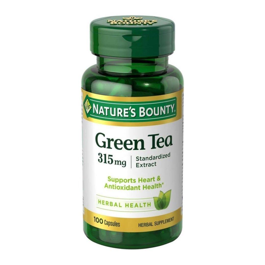 Nature's Bounty Green Tea Extract 315 mg Capsules 100 ea (Pack of 4) image