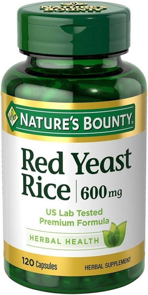 Nature's Bounty Red Yeast Rice 600mg 120 Capsules (Pack of 2) image