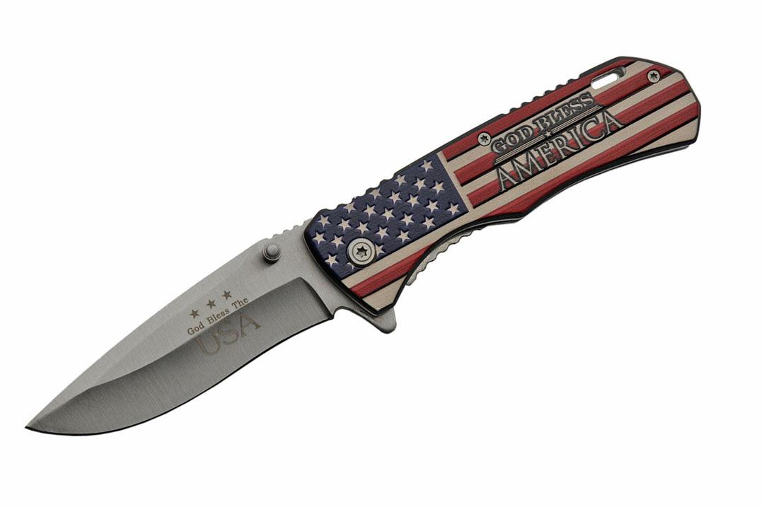 Rite Edge - 4.5 Inch GOD BLESS USA FLAG FOLDER image