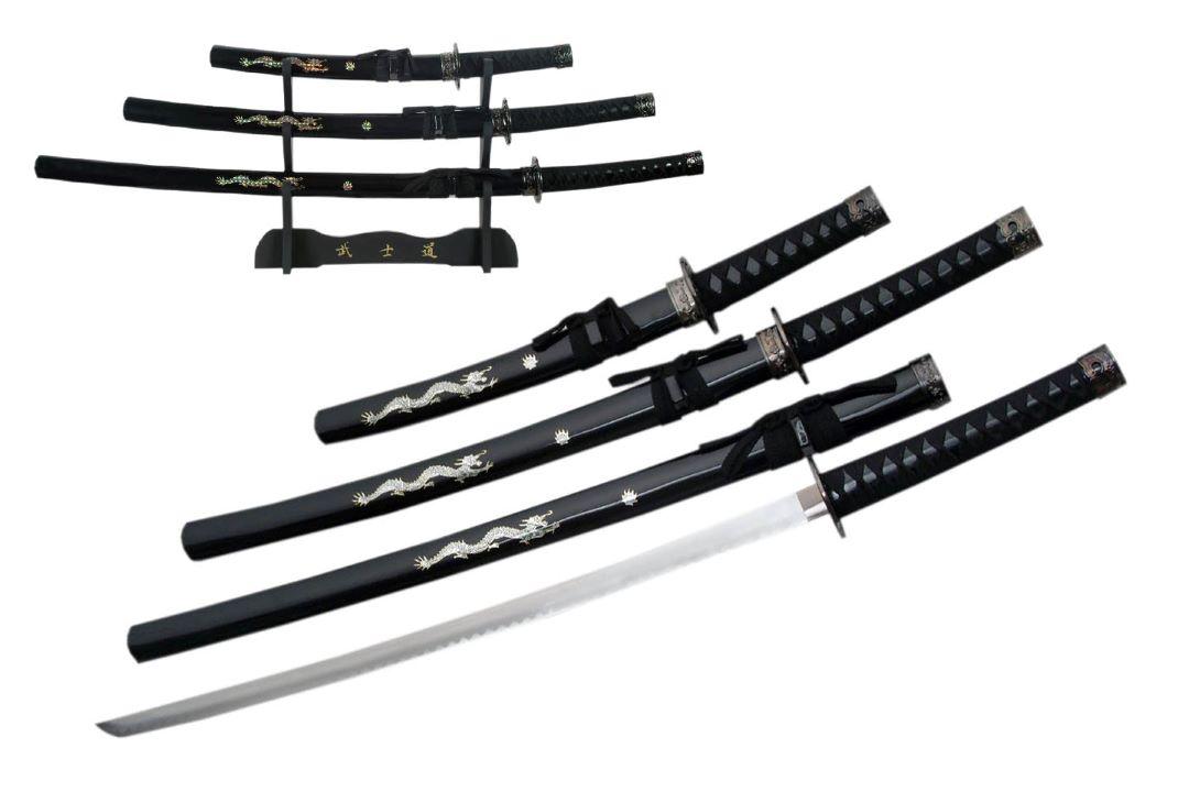 BLACK PEARL DRAGON 3 PIECE SET image