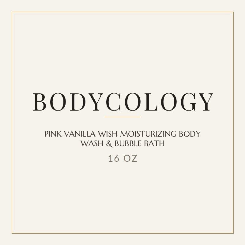 BODYCOLOGY PINK VANILLA WISH MOISTURIZING BODY WASH & BUBBLE BATH 16oz image