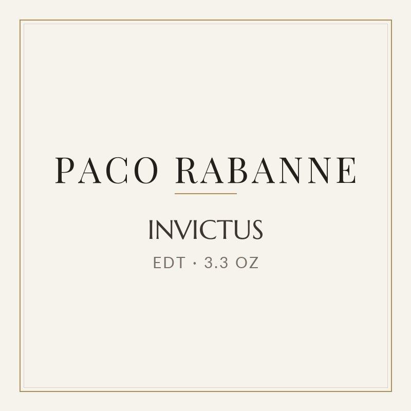 INVICTUS - Paco Rabanne Eau de Toilette Spray 3.3 oz 100 ml Mens Tester image