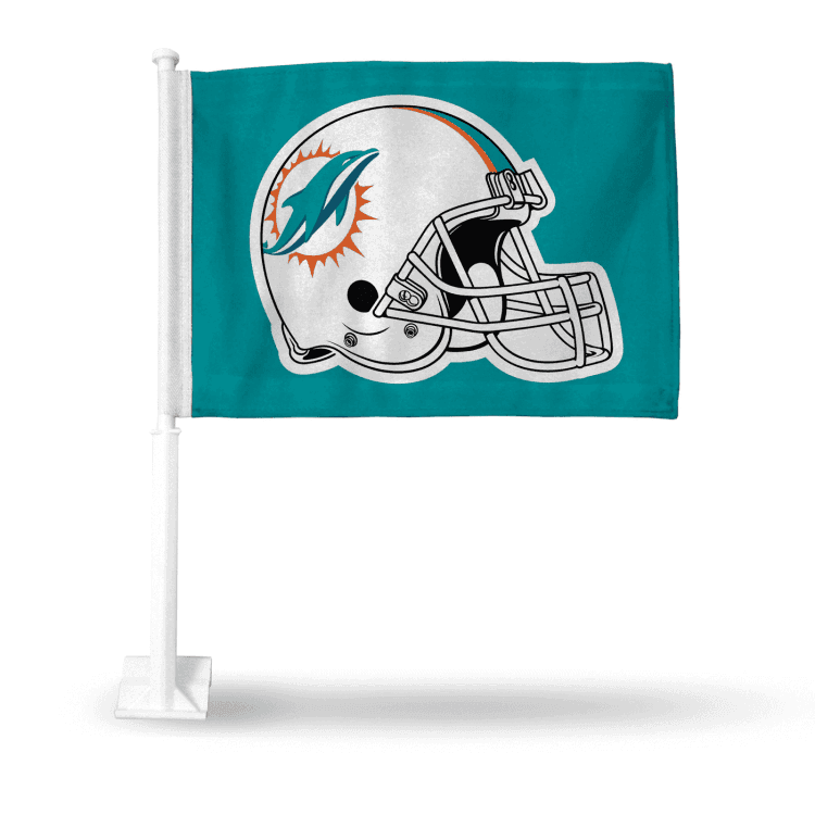 Miami Dolphins Helmet Car Flag image