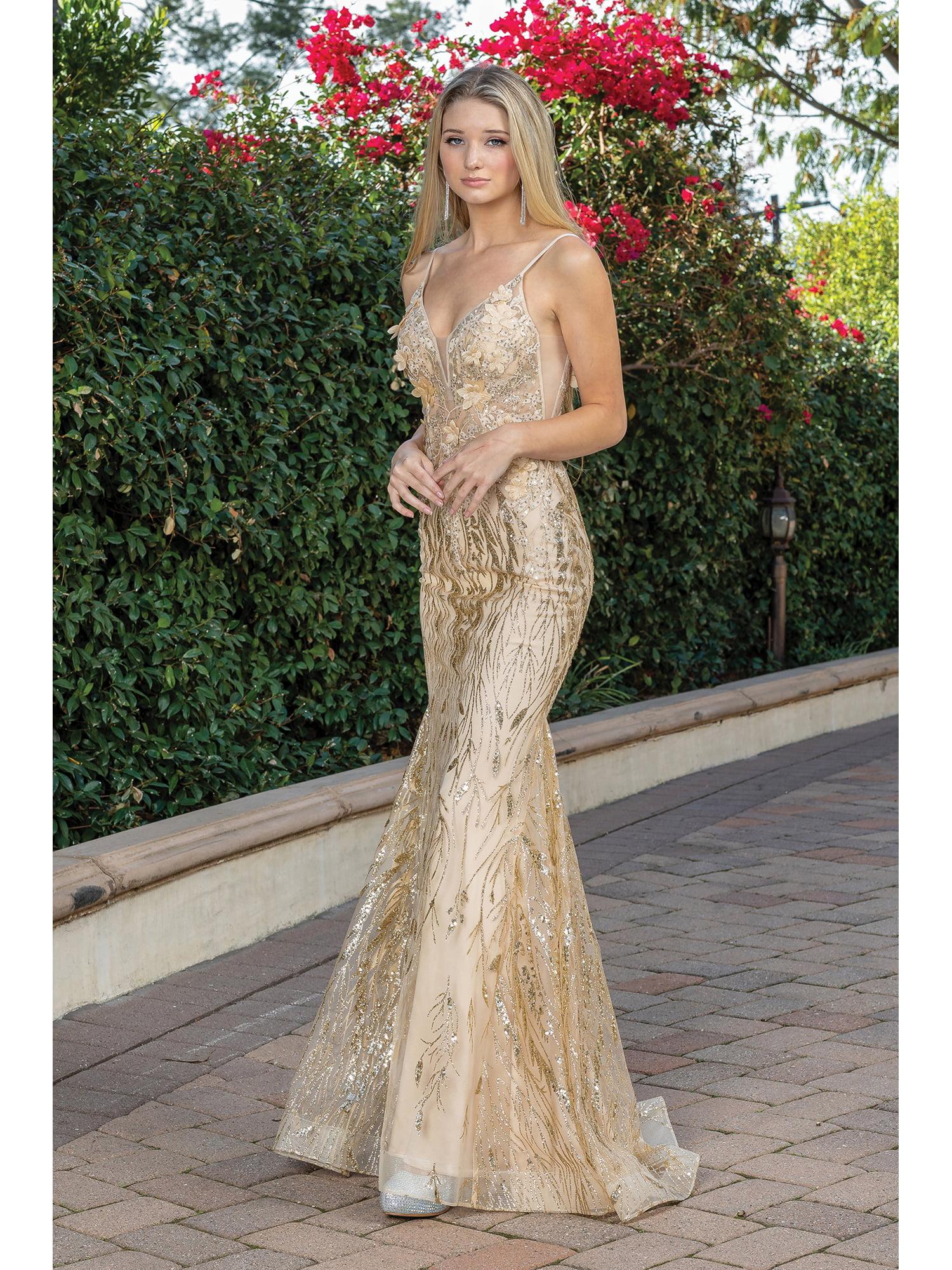 Sequined V-neck Mermaid Dress with Sheer Overlay and Beaded Embellishments Prom Dress - Style 4275 image
