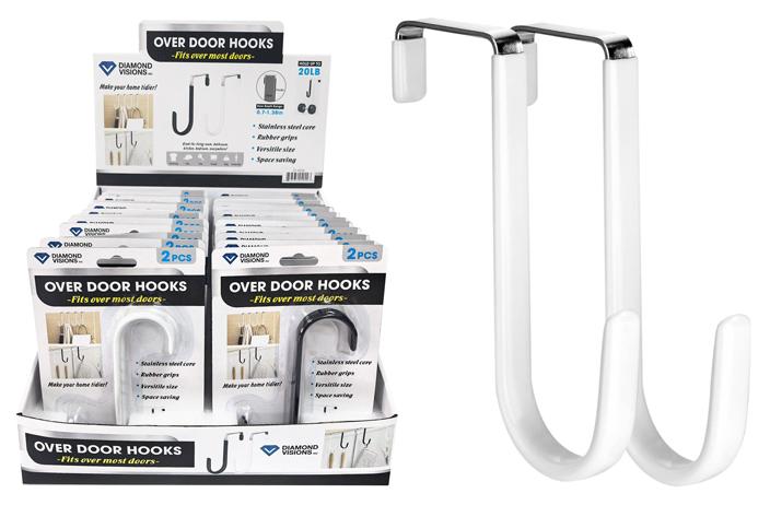 Over Door Hooks (Steel/Rubber) (2 PK) image