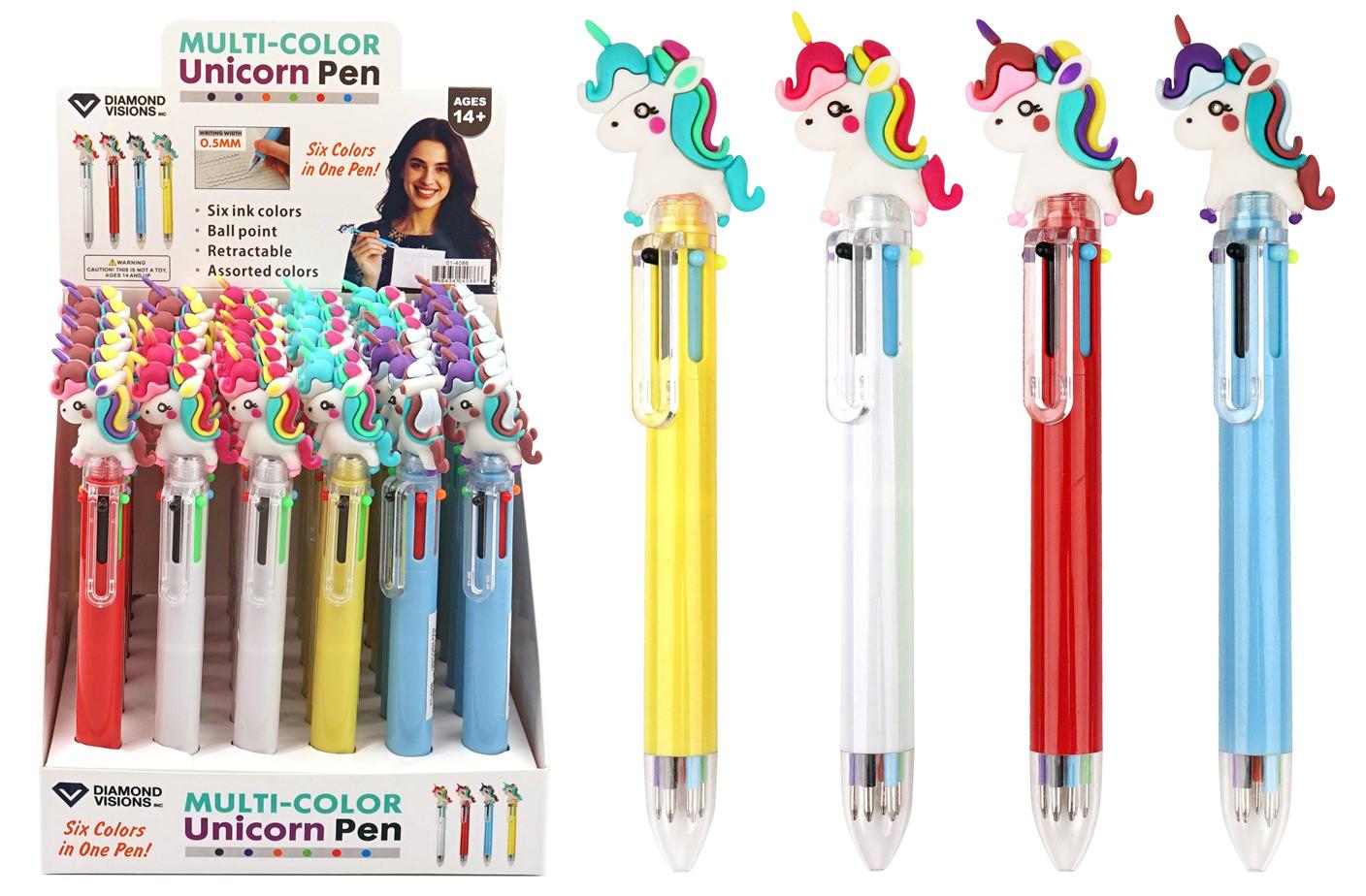 Multi-Color Retractable Pen (Unicorn) image