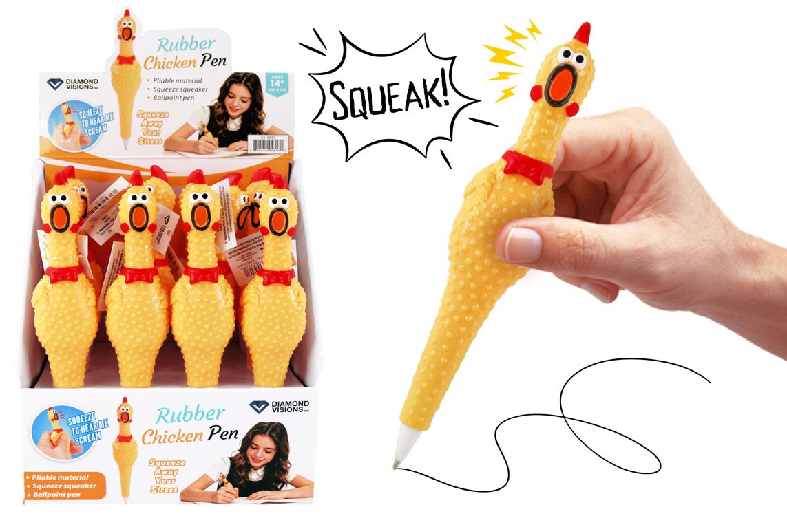 Rubber Chicken Pen with Squeaker image